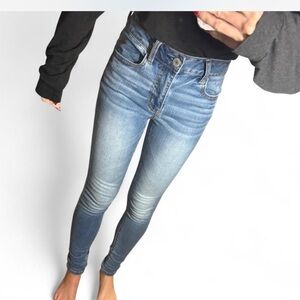 American Eagle, high-rise skinny jeans